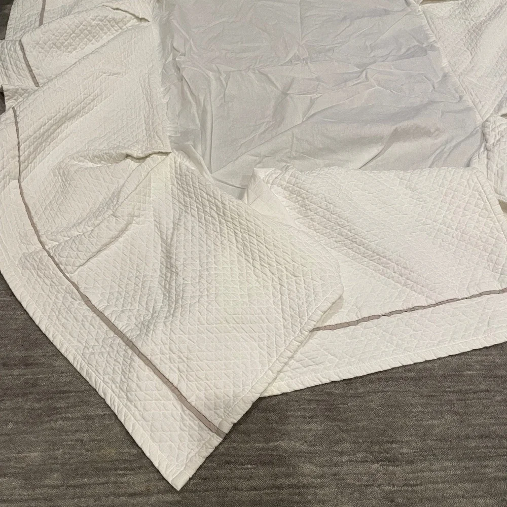 RH Crib/Toddler Matelasse Crib Skirt